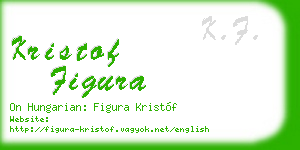 kristof figura business card